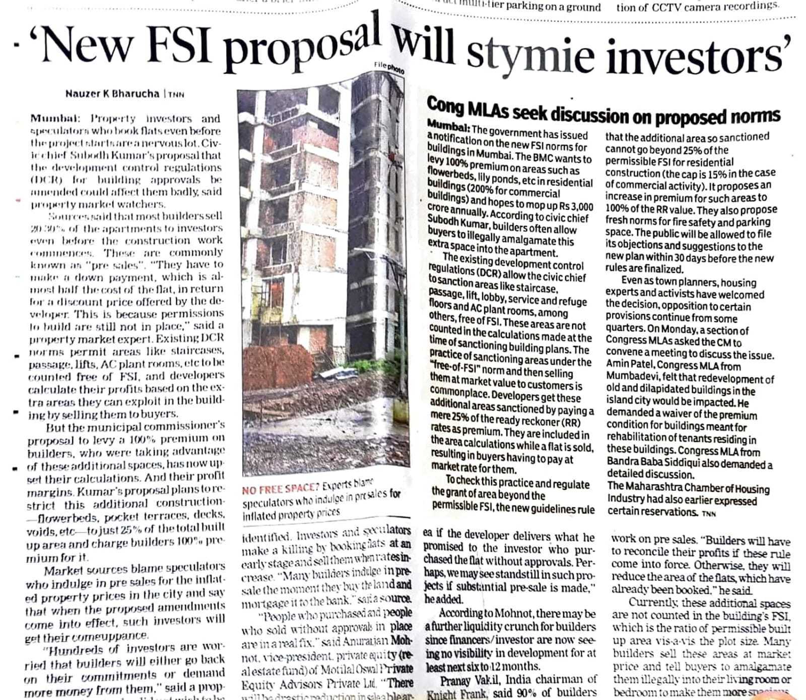 New FSI proposal will stymie investors